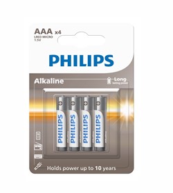 ΜΠΑΤΑΡΙΑ AAA PHILIPS ECO-ALKALINE ( 4 ΤΜΧ / BLISTER )